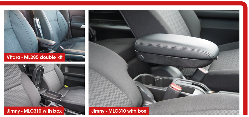 Adjustable armrest with storage for Suzuki Jimny (1998-2018) 3d